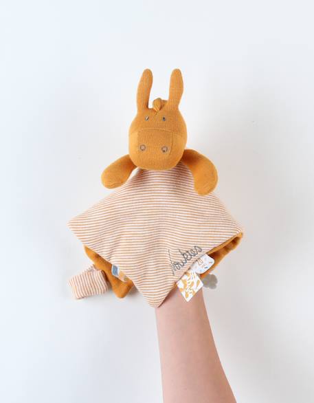 Doudou paco en coton bio Orange 5 - vertbaudet enfant 
