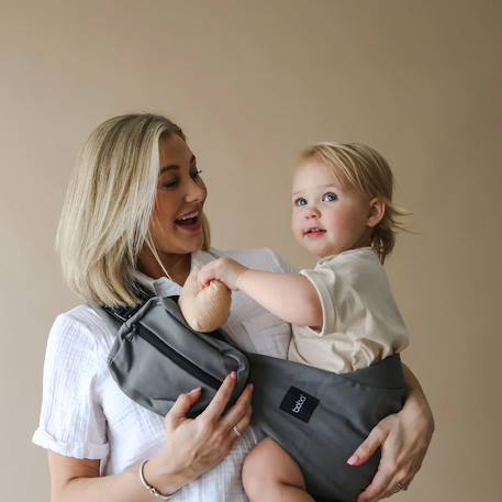 Porte-bébé boba buddy Gris+Noir 5 - vertbaudet enfant 