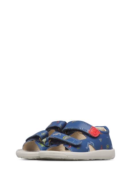 Sandales en cuir july Bleu- 5 - vertbaudet enfant 