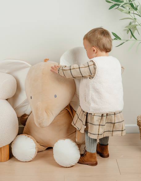 Veste sans manches en sherpa Beige 2 - vertbaudet enfant 