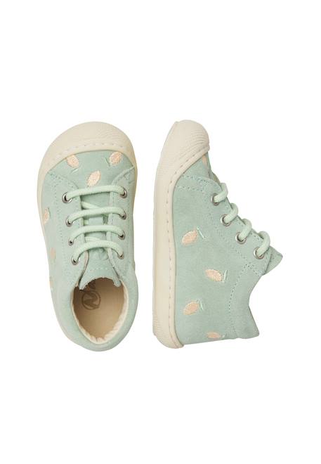 Chaussures en suède cocoon embr.lemonsoda Rose poudré-+Sable-+Vert menthe- 14 - vertbaudet enfant 
