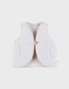 -Veste sans manches en sherpa