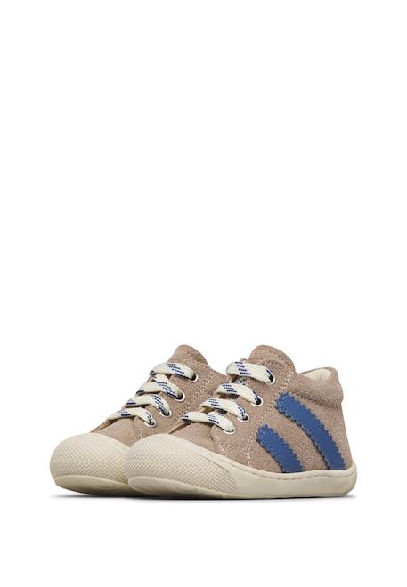 Chaussures en suède macks 3 Céleste-blanc crème+Gris tourterelle-bleu+Rose-blanc crème 10 - vertbaudet enfant 