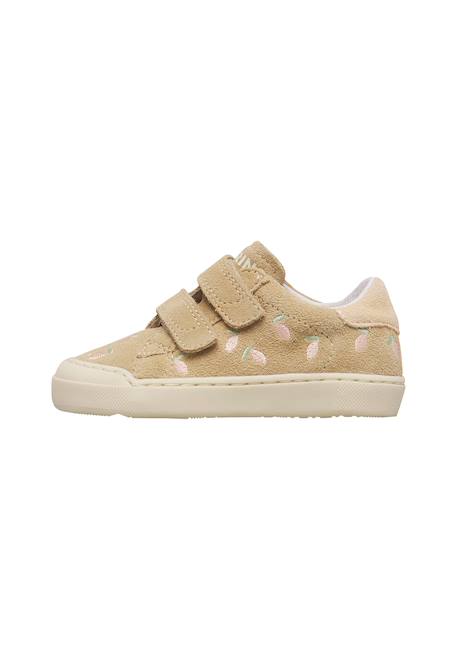Baskets en cuir et en daim eindhoven 2 embr.vl. Sable- 3 - vertbaudet enfant 
