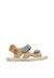 Sandales en daim sky Rose-+Sable-orange+Vert olive- 6 - vertbaudet enfant 
