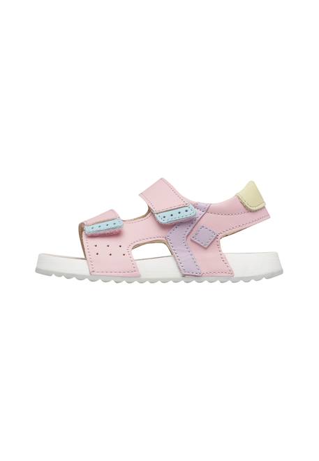 Sandales en cuir jompo. Beige-+Rose-lilas 8 - vertbaudet enfant 