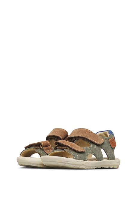 Sandales en daim sky Rose-+Sable-orange+Vert olive- 15 - vertbaudet enfant 