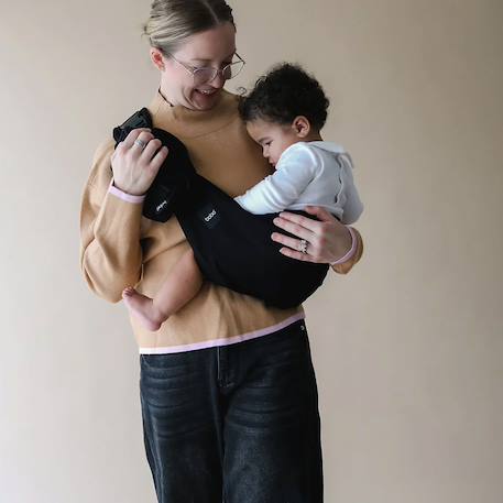 Porte-bébé boba buddy Gris+Noir 10 - vertbaudet enfant 