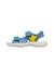 Sandales en cuir avec étoile dock Beige-+Bleu-jaune+Céleste-orange 8 - vertbaudet enfant 