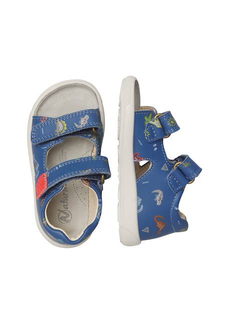 Sandales en cuir july Bleu- 4 - vertbaudet enfant 