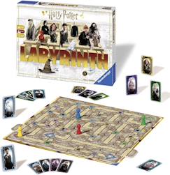 Jouet-Jeux de société-Jeu de société harry potter - labyrinthe - stratégie et aventure familiale - à partir de 7 ans