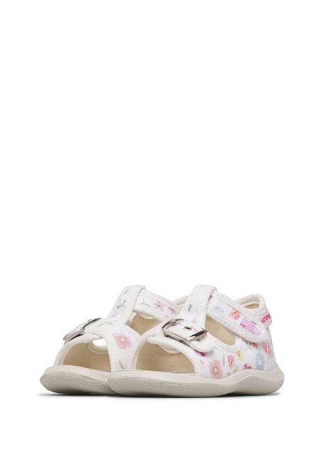 Sandales à bout ouvert « open toe » en tissu paros Blanc- 5 - vertbaudet enfant 