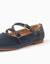 Ballerines à brides avec boucle décorative Bleu foncé 4 - vertbaudet enfant 