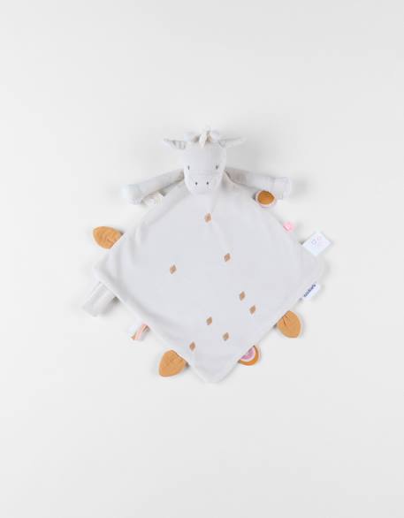 Doudou gigi en veloudoux® Ecru 1 - vertbaudet enfant 
