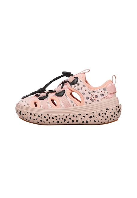 Sandales semi chomei junior. Rose poudré-noir 3 - vertbaudet enfant 