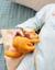 Doudou paco en coton bio Orange 2 - vertbaudet enfant 