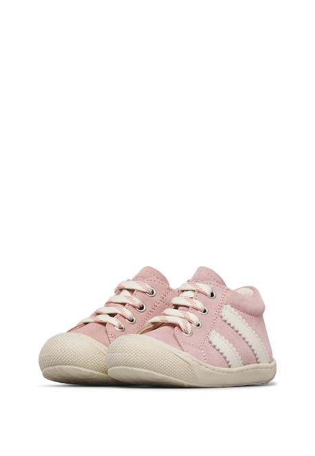 Chaussures en suède macks 3 Céleste-blanc crème+Gris tourterelle-bleu+Rose-blanc crème 15 - vertbaudet enfant 
