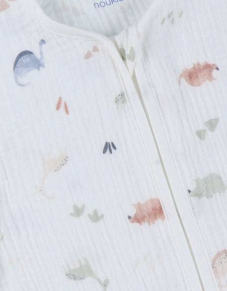 Gigoteuse en mousseline de coton bio Ecru 6 - vertbaudet enfant 