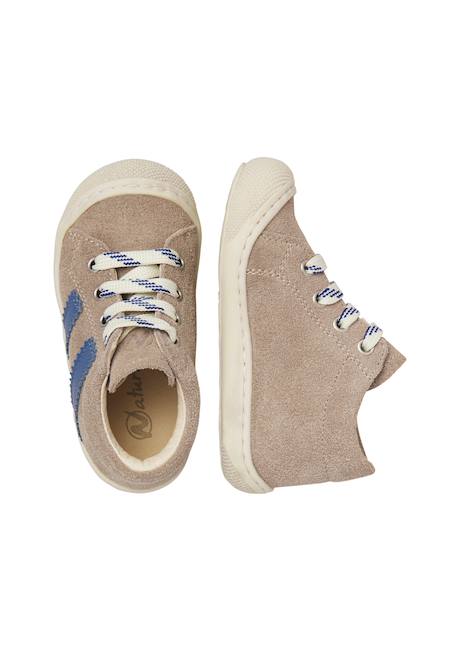 Chaussures en suède macks 3 Céleste-blanc crème+Gris tourterelle-bleu+Rose-blanc crème 9 - vertbaudet enfant 