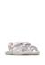 Sandales en cuir avec imprimé fleuri sky Blanc-rose 2 - vertbaudet enfant 