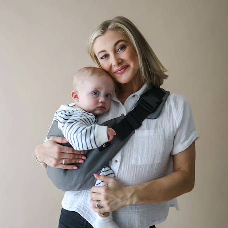 Porte-bébé boba buddy Gris+Noir 2 - vertbaudet enfant 
