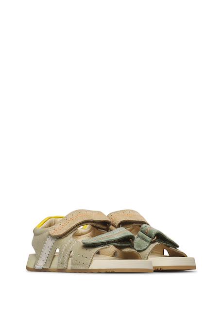Sandales en suède et cuir sihur. Beige-+Marine-orange 2 - vertbaudet enfant 