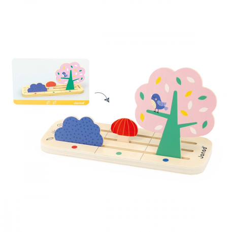 Jeu pédagogique  se reperer, le jardin Multicolore 6 - vertbaudet enfant 