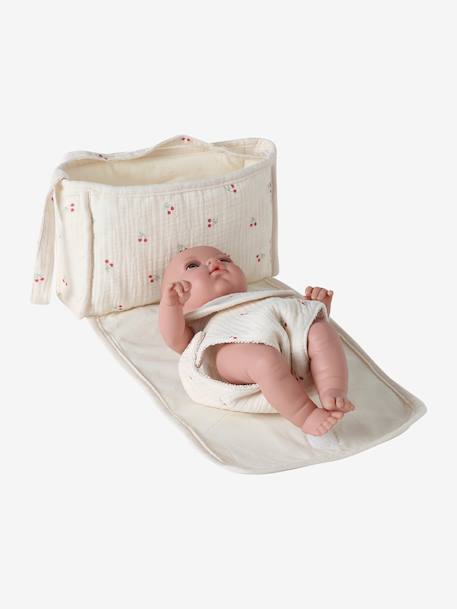 Sac à langer poupon personnalisable + couche + bavoir CHERRY+Sherpa 3 - vertbaudet enfant 