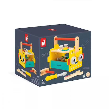 Boite à outils en bois fsc Multicolore 5 - vertbaudet enfant 
