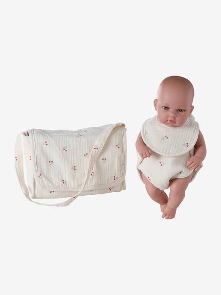 Sac à langer poupon personnalisable + couche + bavoir CHERRY+Sherpa 5 - vertbaudet enfant 