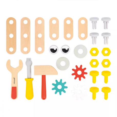 Boite à outils en bois fsc Multicolore 4 - vertbaudet enfant 