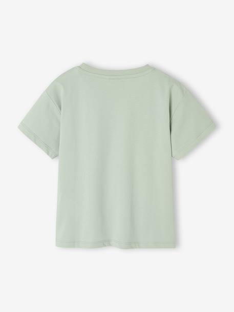 T-shirt manches courtes fille Vaiana vert d'eau 2 - vertbaudet enfant 