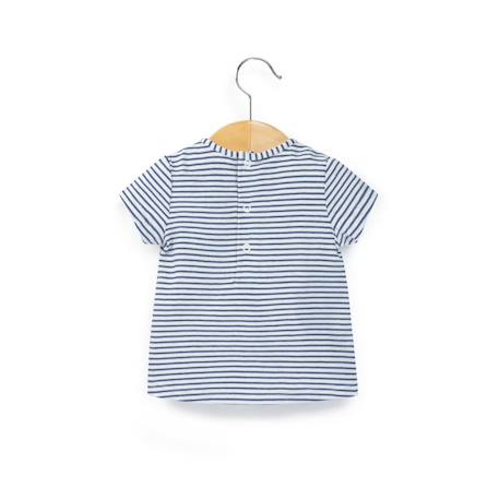Ensemble salopette + haut 100% coton bébé fille Indigo 5 - vertbaudet enfant 