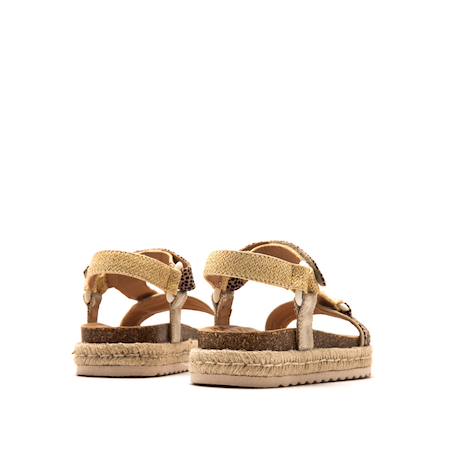 Sandales filles synthétique boucle Beige 3 - vertbaudet enfant 