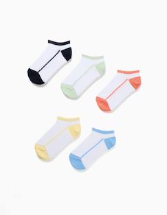 -5 paires de socquettes avec détails contrastés