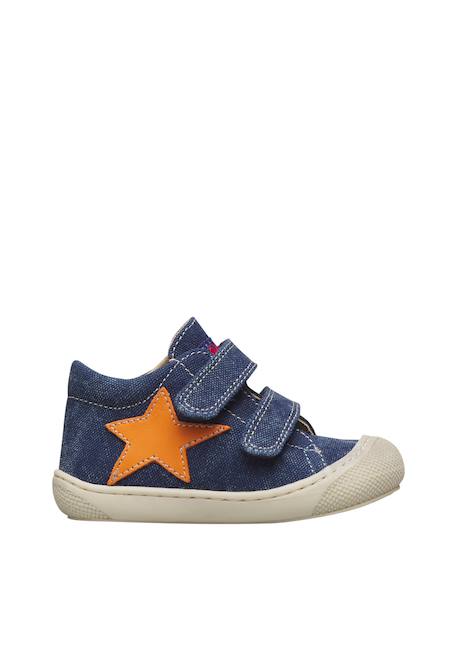 Chaussures en tissu kolde vl Blanc crème-céleste+Marine-orange 6 - vertbaudet enfant 