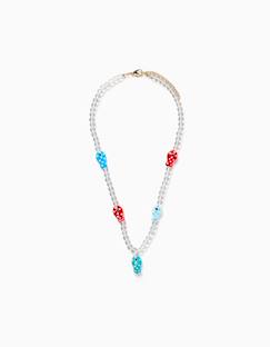 Collier avec perles et pendentif en forme de poisson  - vertbaudet enfant