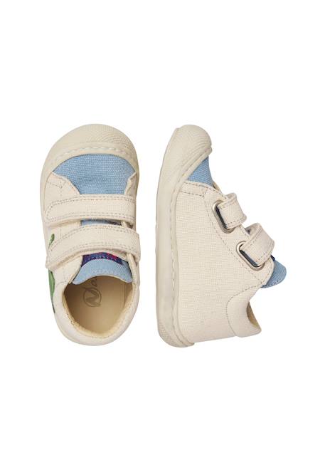 Chaussures en tissu kolde vl Blanc crème-céleste+Marine-orange 4 - vertbaudet enfant 