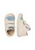 Chaussures en tissu kolde vl Blanc crème-céleste+Marine-orange 4 - vertbaudet enfant 