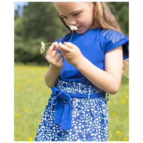 Fille-Ensemble robe + bandeau 100% coton fille