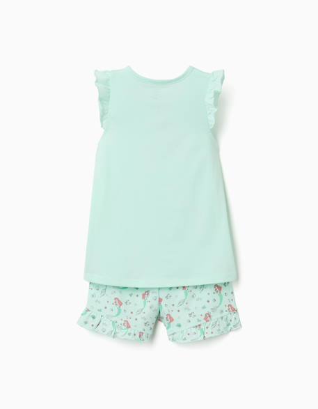 Pyjama en coton avec imprimés la petite sirène Bleu clair 2 - vertbaudet enfant 