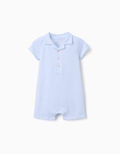 Bébé-Pyjama, surpyjama-Combishort en coton à rayures