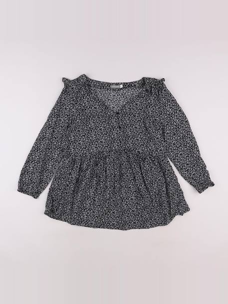 Tee-shirt grossesse - 34 Blanc, noir 1 - vertbaudet enfant 