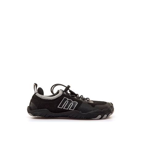 Sneakers garçon synthétique lacets Black+Sky blue 1 - vertbaudet enfant 