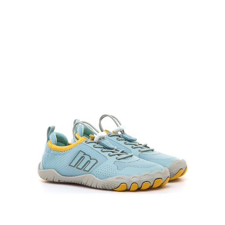 Sneakers garçon synthétique lacets Black+Sky blue 10 - vertbaudet enfant 