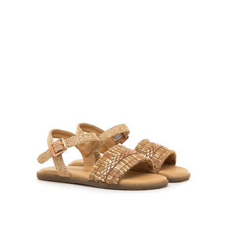 Sandales filles synthétique boucle barefoot Brown 4 - vertbaudet enfant 