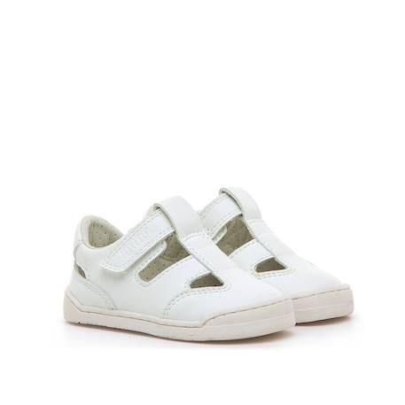 Sandales garçon synthétique fermeture adhésive barefoot White 4 - vertbaudet enfant 