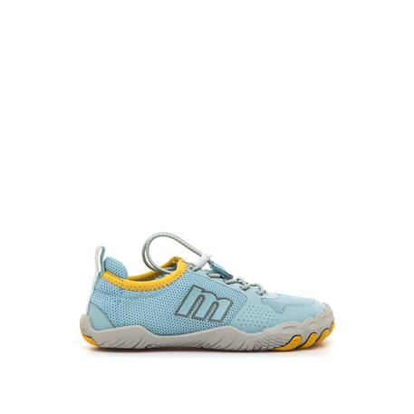 Sneakers garçon synthétique lacets Black+Sky blue 6 - vertbaudet enfant 
