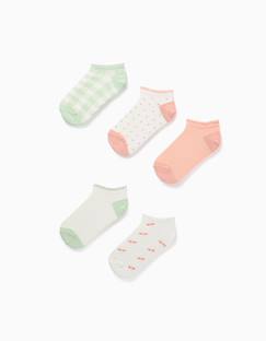 5 paires de socquettes avec détails contrastés  - vertbaudet enfant