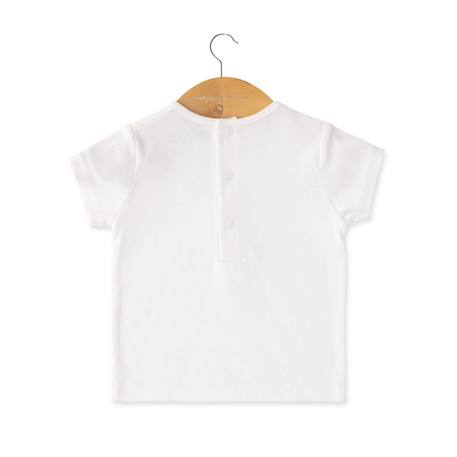 Ensemble salopette + haut 100% coton bébé fille Naturel/ peche 5 - vertbaudet enfant 